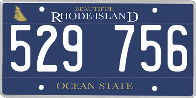 RI license plate 529756