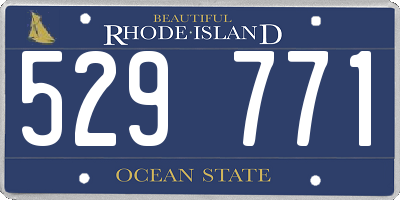 RI license plate 529771