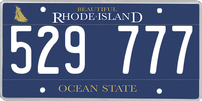 RI license plate 529777