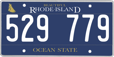 RI license plate 529779