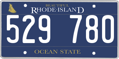 RI license plate 529780