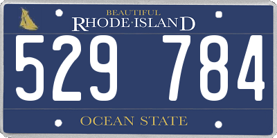 RI license plate 529784