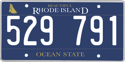 RI license plate 529791