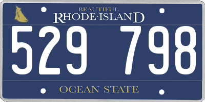 RI license plate 529798