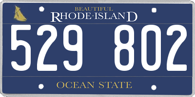 RI license plate 529802