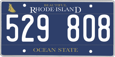 RI license plate 529808