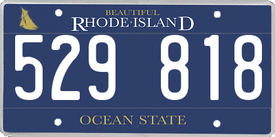 RI license plate 529818