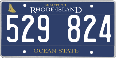 RI license plate 529824