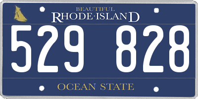 RI license plate 529828