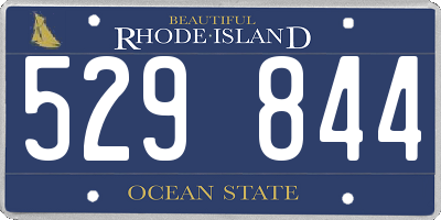 RI license plate 529844