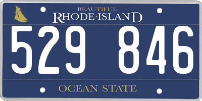 RI license plate 529846