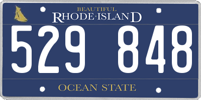 RI license plate 529848