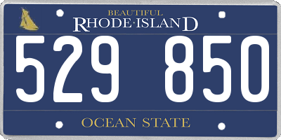 RI license plate 529850