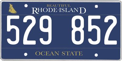 RI license plate 529852