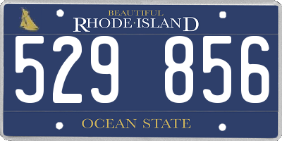 RI license plate 529856