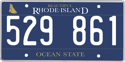 RI license plate 529861