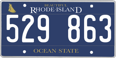 RI license plate 529863