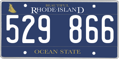 RI license plate 529866