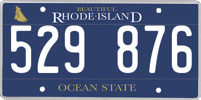 RI license plate 529876