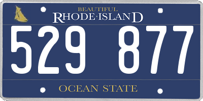 RI license plate 529877