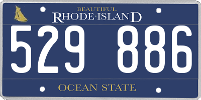 RI license plate 529886