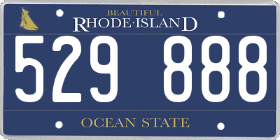RI license plate 529888