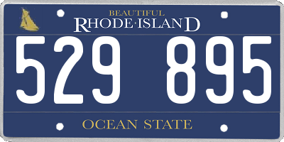 RI license plate 529895
