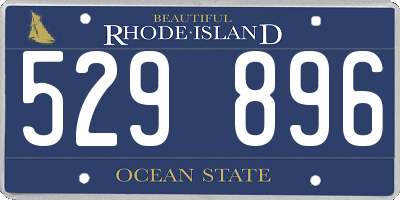 RI license plate 529896
