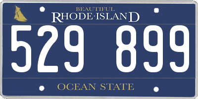 RI license plate 529899