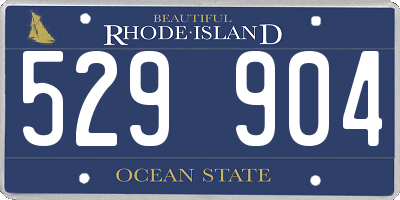 RI license plate 529904