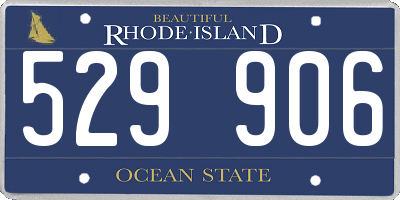 RI license plate 529906