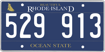 RI license plate 529913