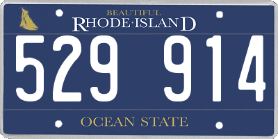 RI license plate 529914