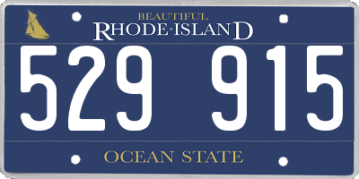 RI license plate 529915