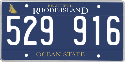 RI license plate 529916