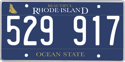 RI license plate 529917