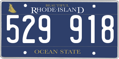RI license plate 529918