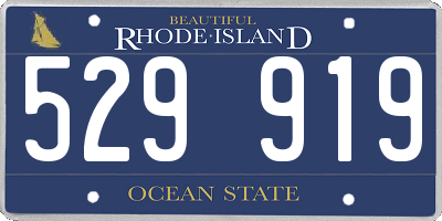 RI license plate 529919