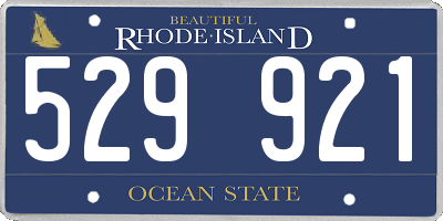 RI license plate 529921