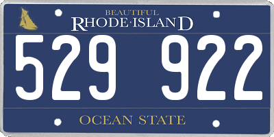RI license plate 529922