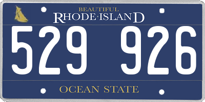 RI license plate 529926