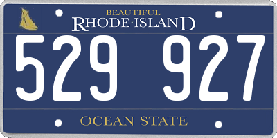 RI license plate 529927
