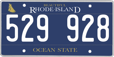 RI license plate 529928