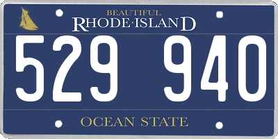 RI license plate 529940