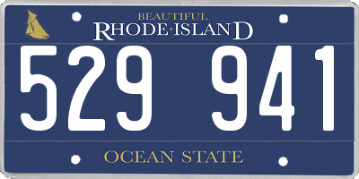 RI license plate 529941