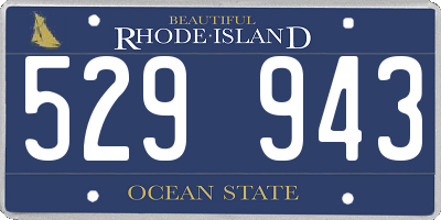 RI license plate 529943