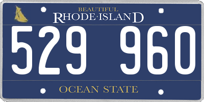 RI license plate 529960