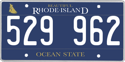 RI license plate 529962