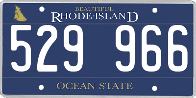 RI license plate 529966
