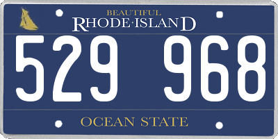 RI license plate 529968